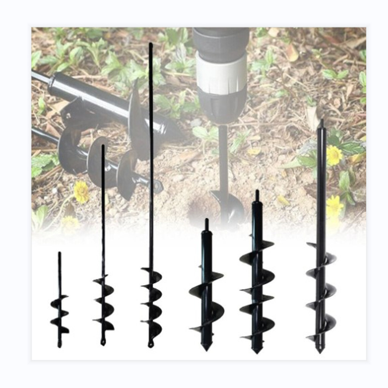 Auger Drill Attachment - Garden Auger Spiral Drill Bit Gardening