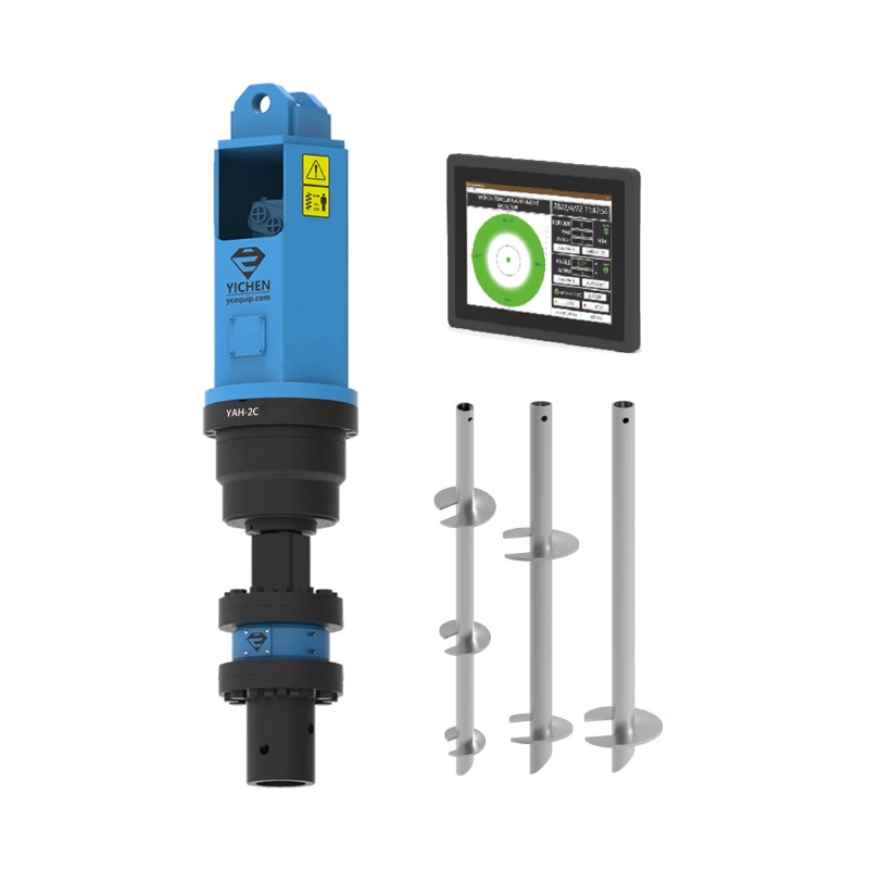 Auger Drill Attachment - YAH-2C Lead the Industry Galvanized Spiral