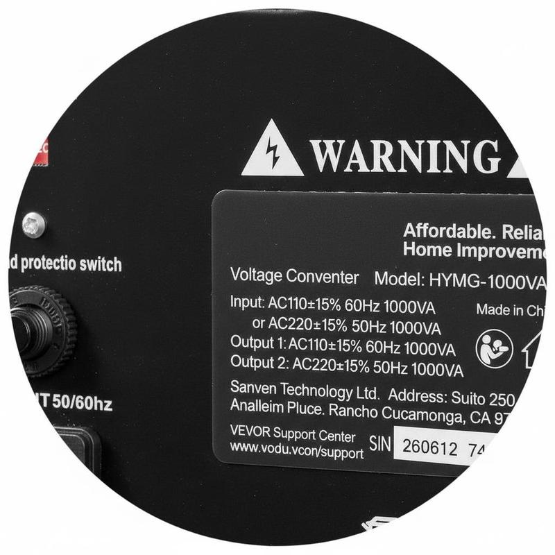 Power Voltage Changer 1000VA F - огляд і ціна Heavy Equipment Breaker