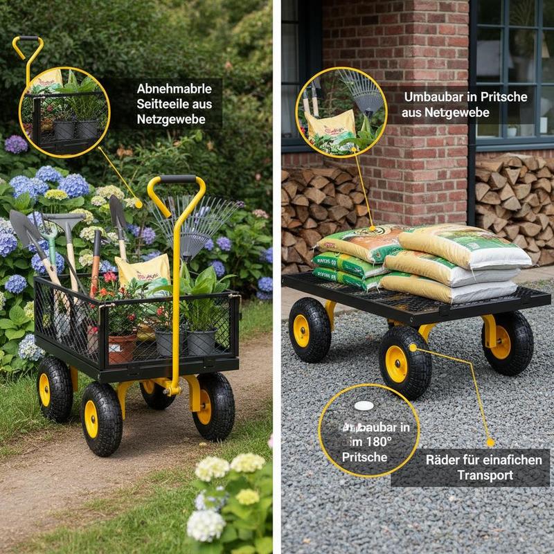 Steel Garden Cart 900 Lbs For  - огляд і ціна Heavy Equipment Transport