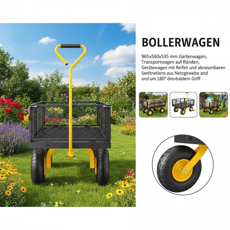 Steel Garden Cart 900 Lbs For  - огляд і ціна Heavy Equipment Transport