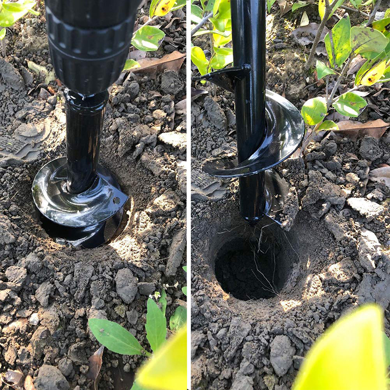 Garden Auger Spiral Drill Bit  - огляд і ціна Auger Drill Attachment