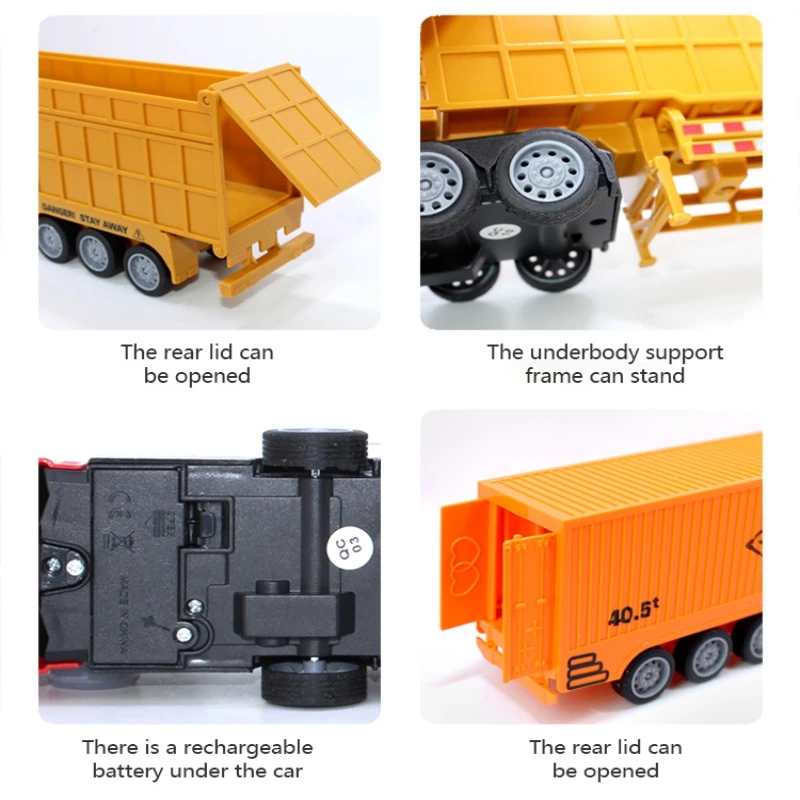 1/48 RC Container Truck Toy Ki - огляд і ціна Heavy Equipment Vehicles