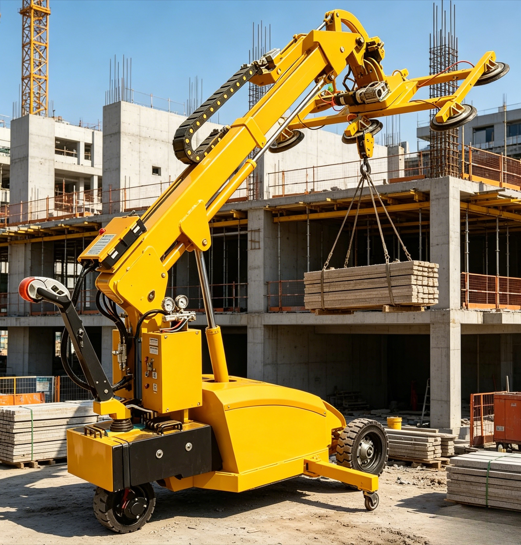 Electric Vacuum Glass Lifter S - огляд і ціна Vacuum Suction Cup Lifter