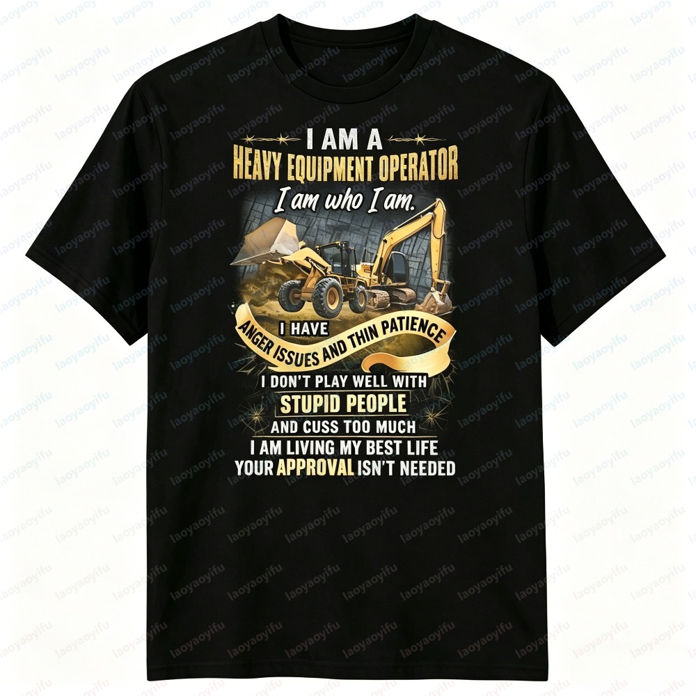 Men Summer Short Sleeve Fashio - огляд і ціна Heavy Equipment Operator Shirts
