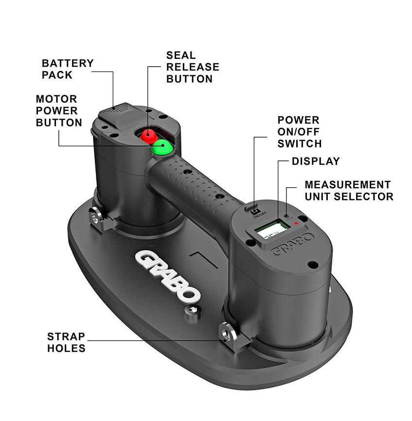 RAIZI Grabo Pro Electric Vacuu - огляд і ціна Vacuum Suction Cup Lifter