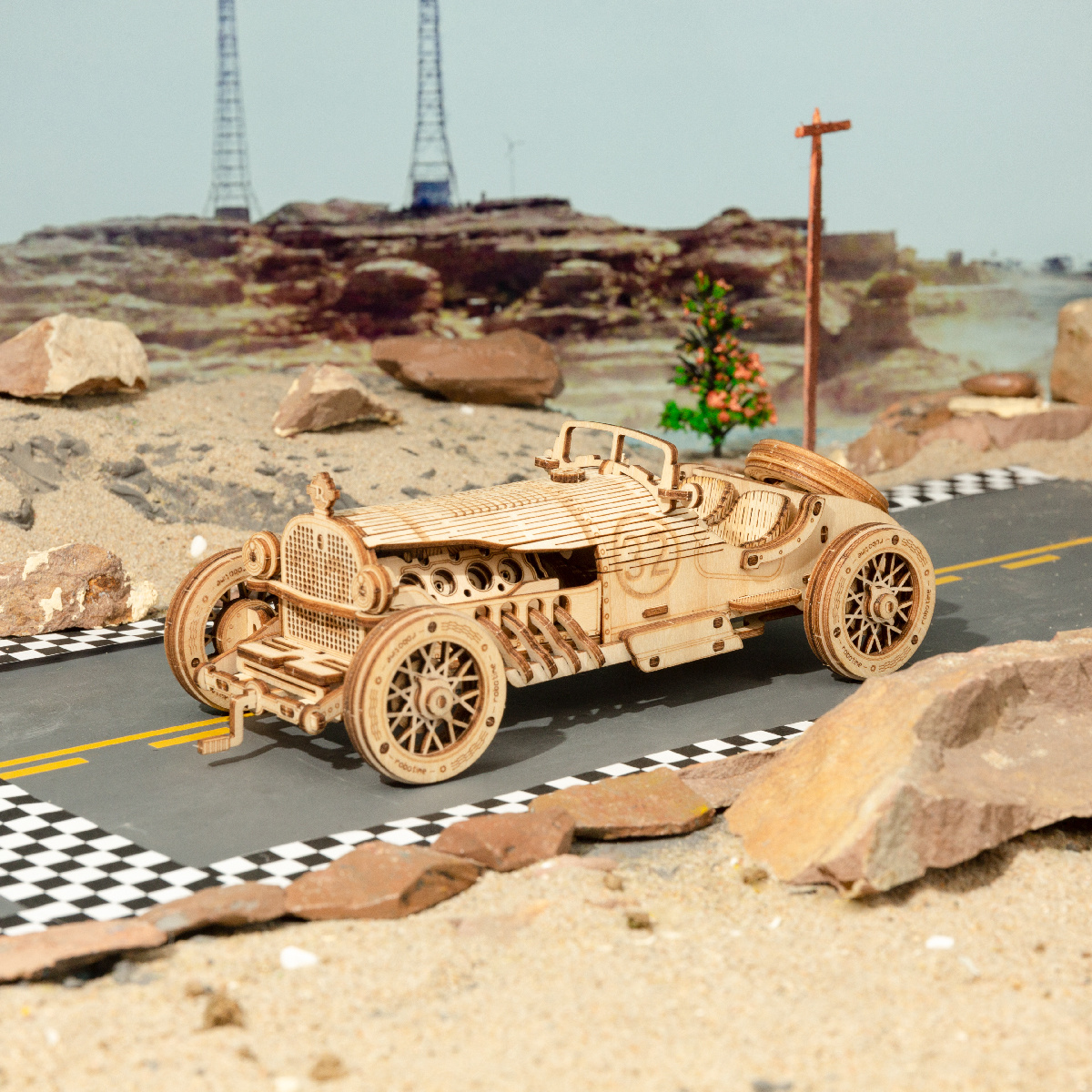 Robotime Rokr Classic Car 3D W - огляд і ціна Heavy Equipment Vehicles