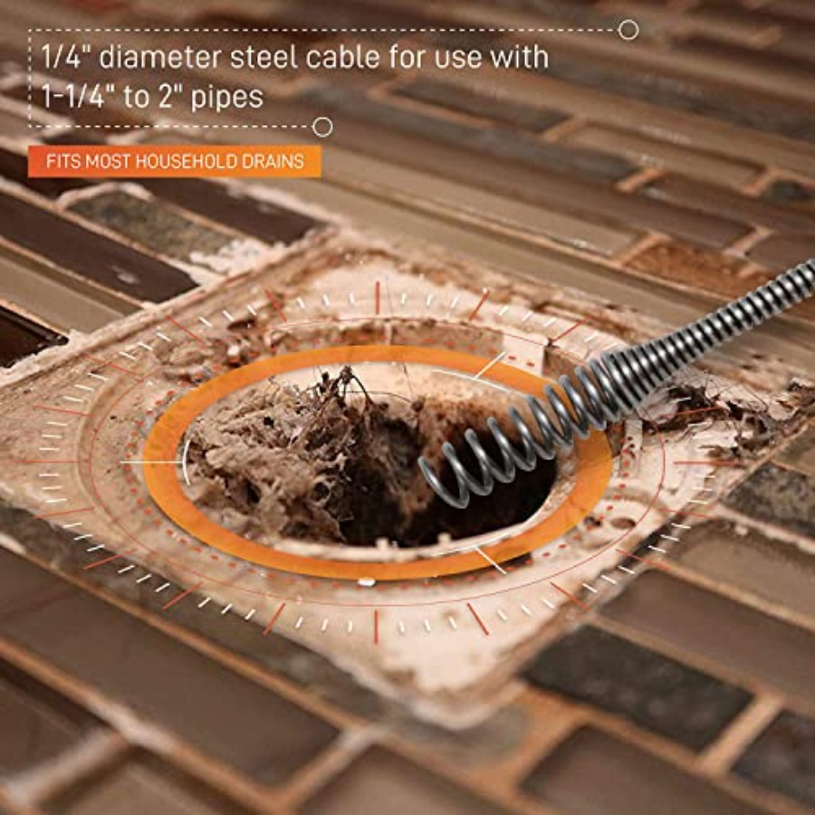 DrainX Power Pro 50-FT Steel D - огляд і ціна Auger Drill Attachment