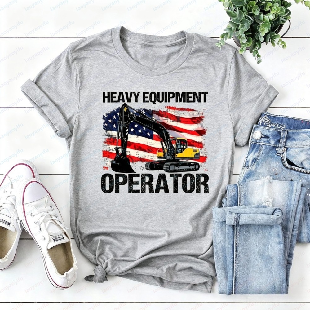 Summer Short Sleeve Fashion Me - огляд і ціна Heavy Equipment Operator Shirts