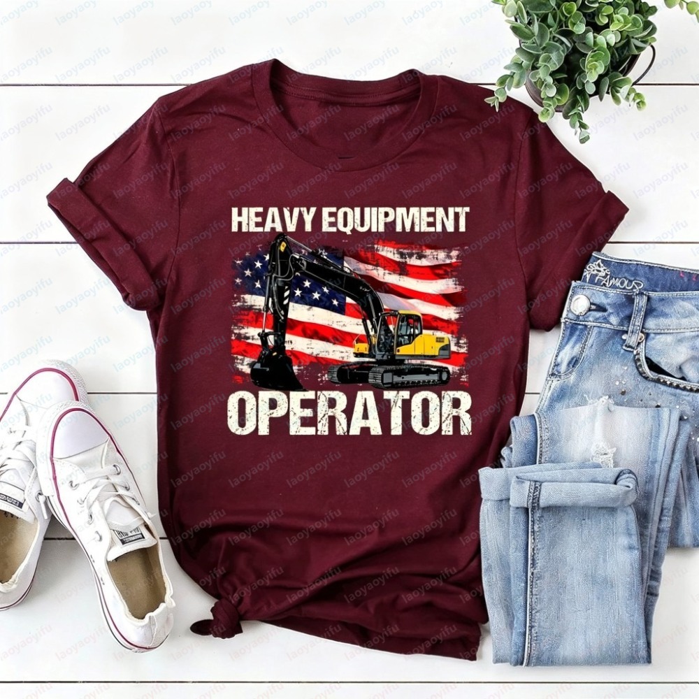 Summer Short Sleeve Fashion Me - огляд і ціна Heavy Equipment Operator Shirts