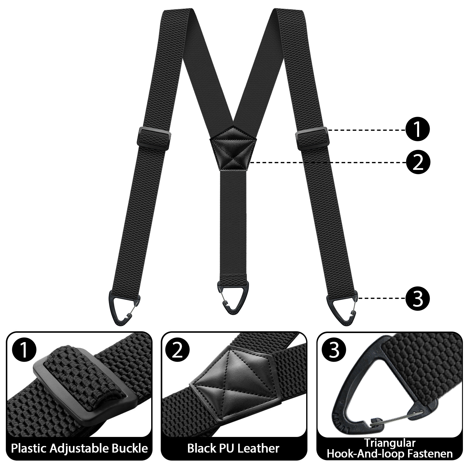 Hidden Suspenders for Men Heav - огляд і ціна Heavy Equipment Operator Shirts